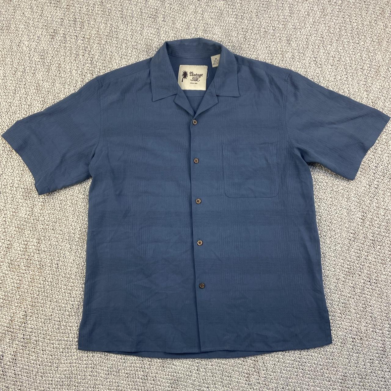 Vintage Silk Circa 1969 Men’s Medium Short Sleeve... - Depop