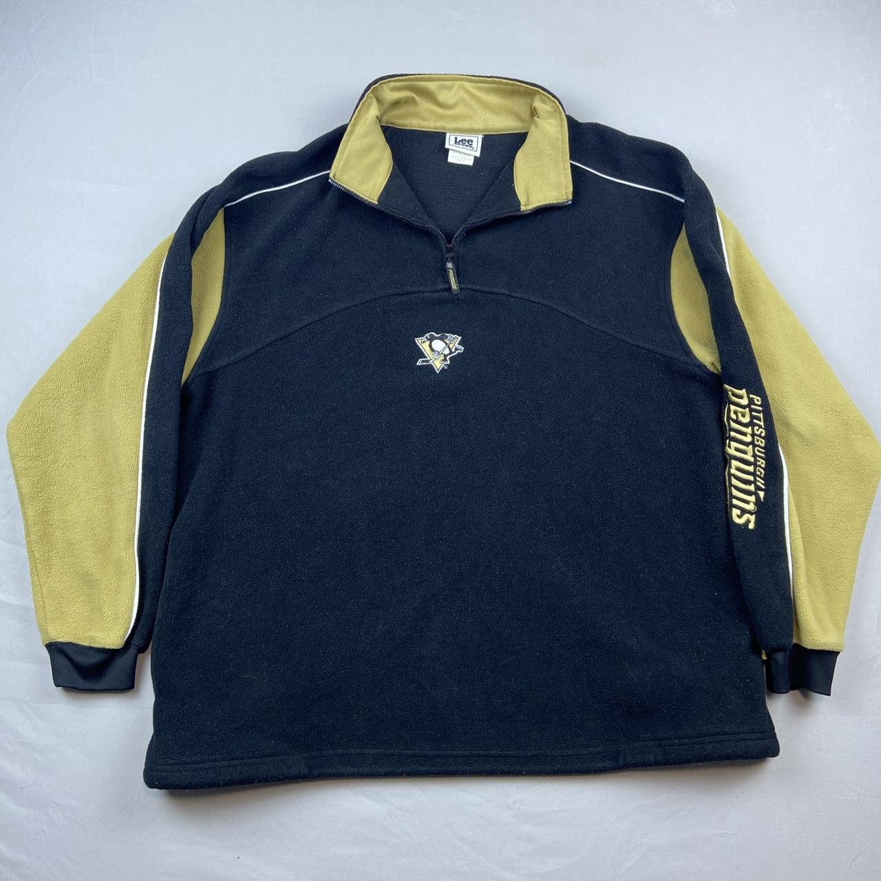 Vintage Lee Sport Fleece Pullover Jacket Mens outlet XL Pittsburgh Penguins NHL Hockey