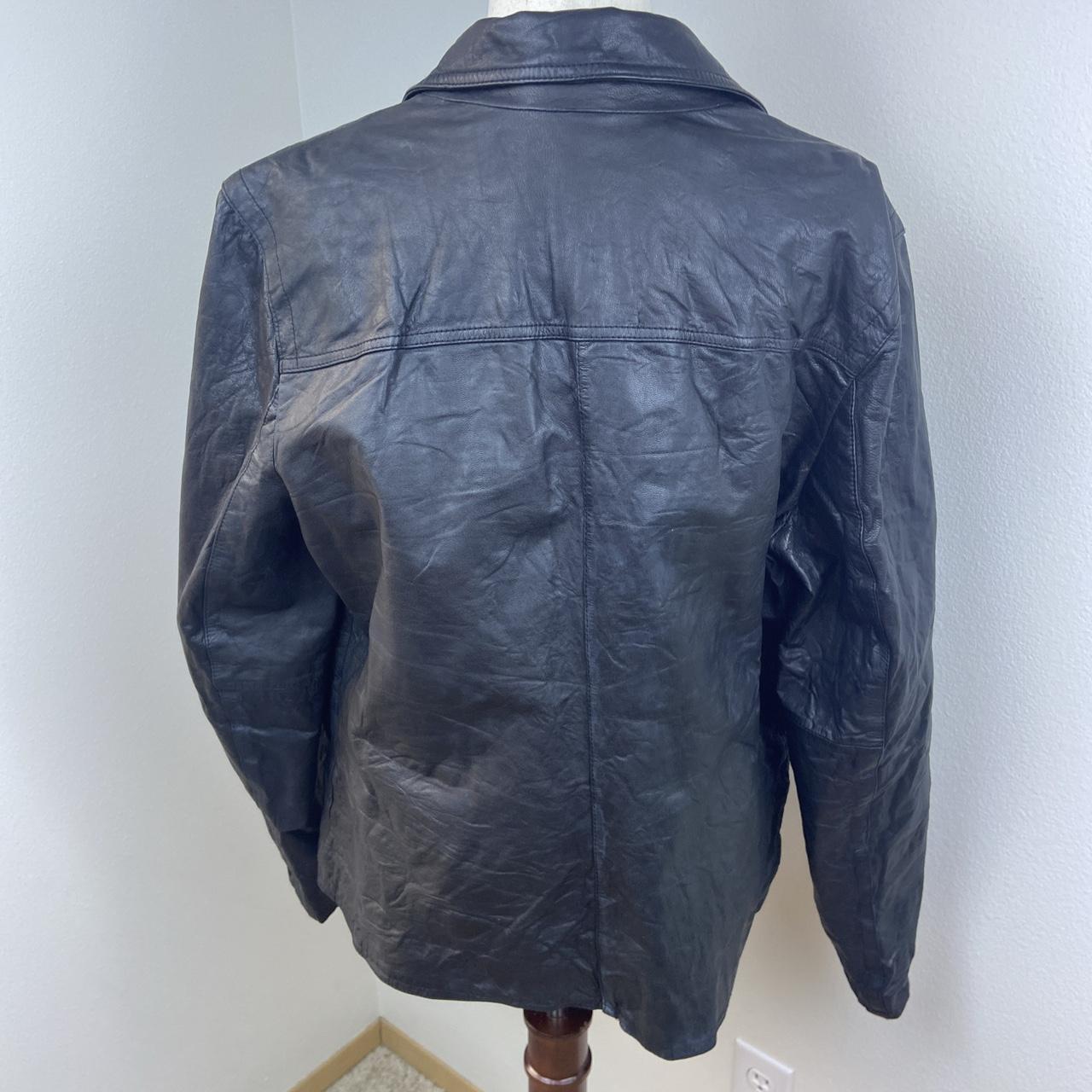 Vintage Old Navy Genuine Leather Jacket Women Depop