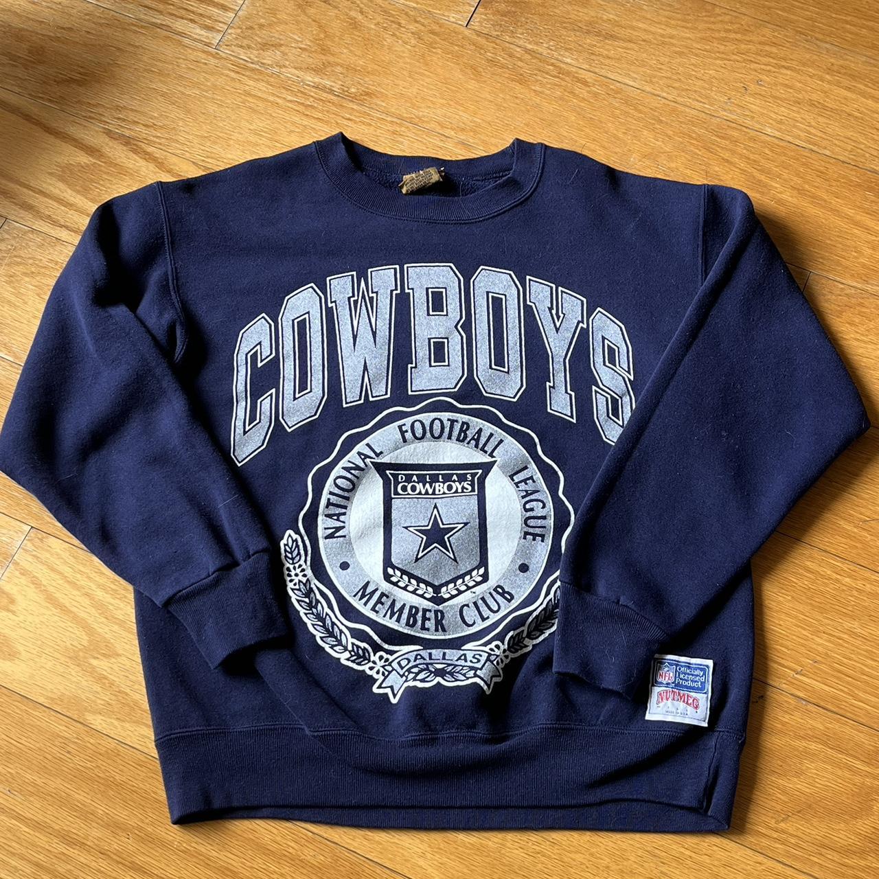 Vintage Nutmeg Dallas Cowboys hoodie in navy. From - Depop