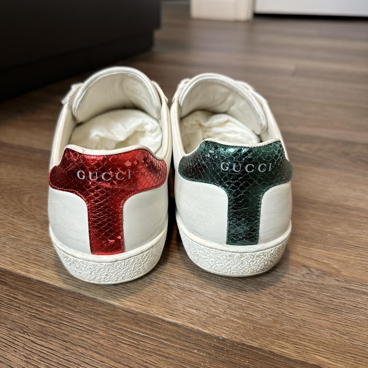 mens gucci white trainers