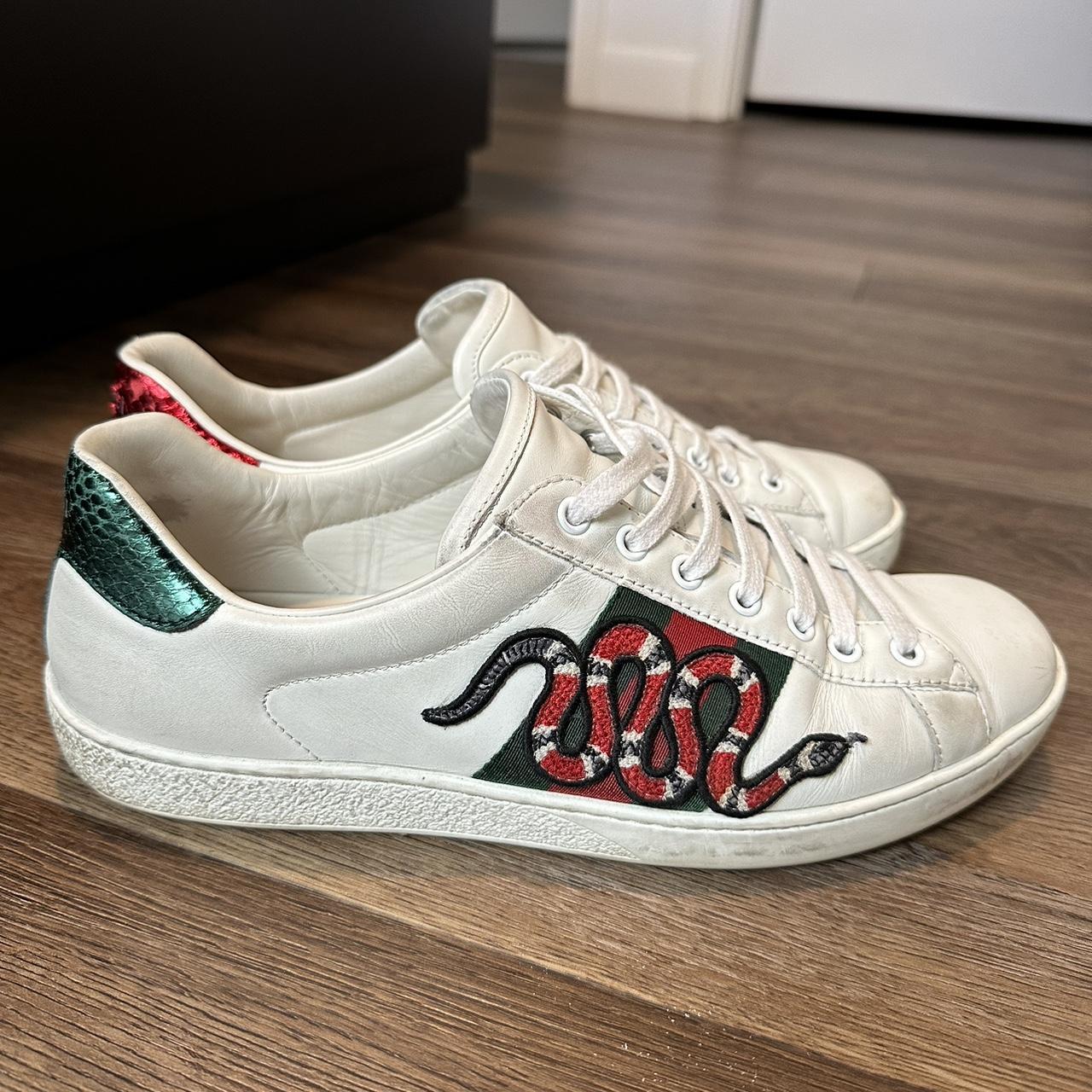 mens gucci white trainers