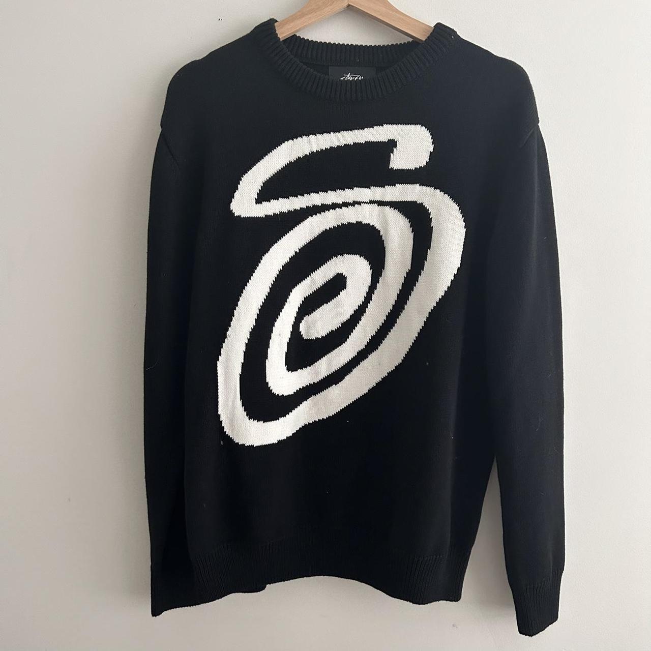 Stussy S logo knit in black Good condition Ready to... - Depop
