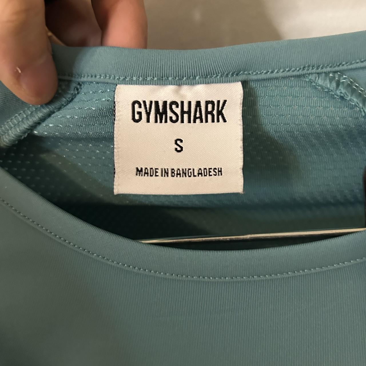 Gymshark Training Long Sleeve Crop Top - Charred Blue