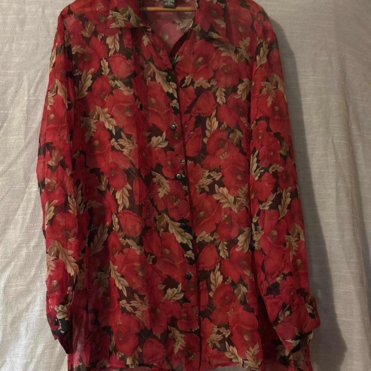 Notations Women's Blouse - Red/Multi – Notations … - image 1