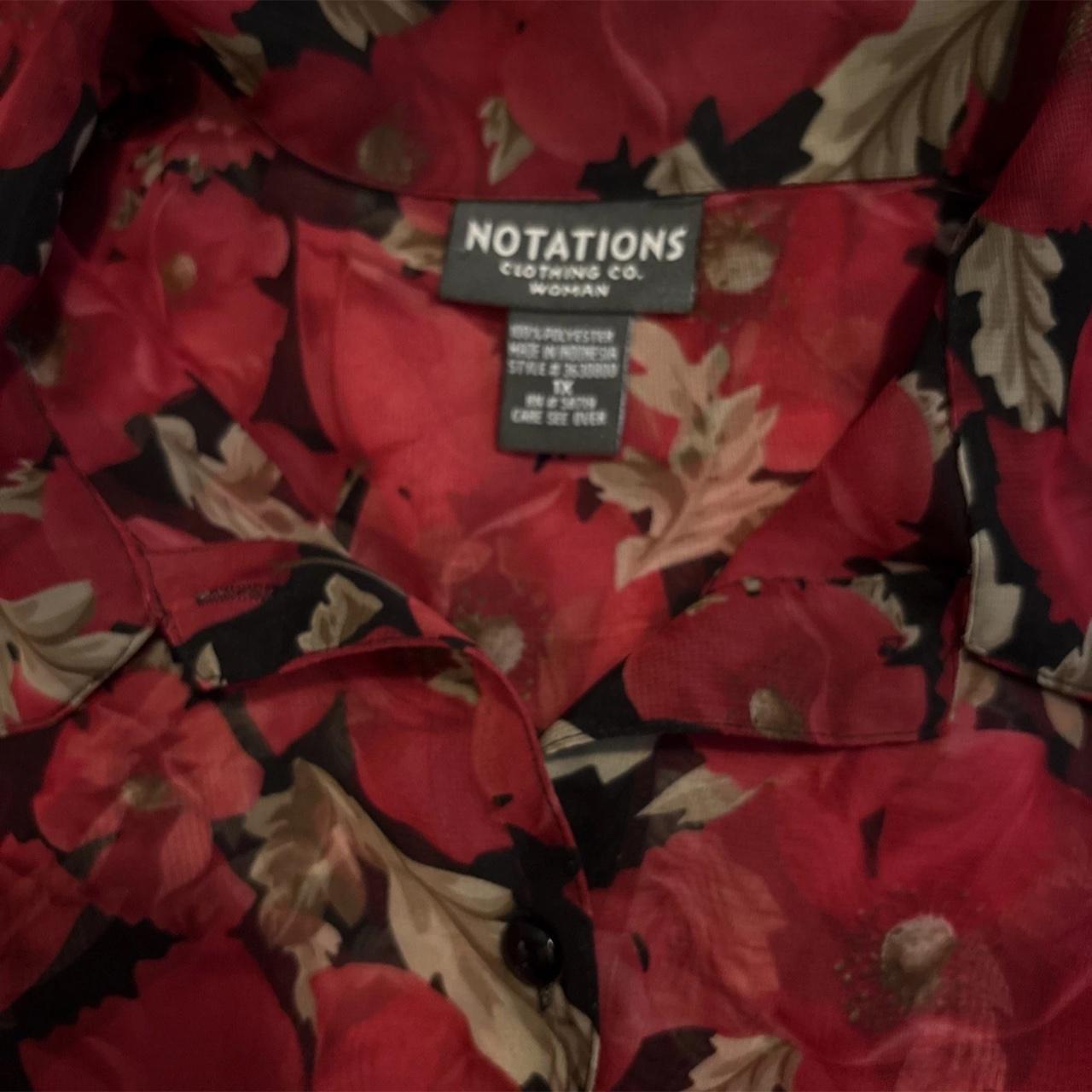 Notations Women's Blouse - Red/Multi – Notations … - image 6