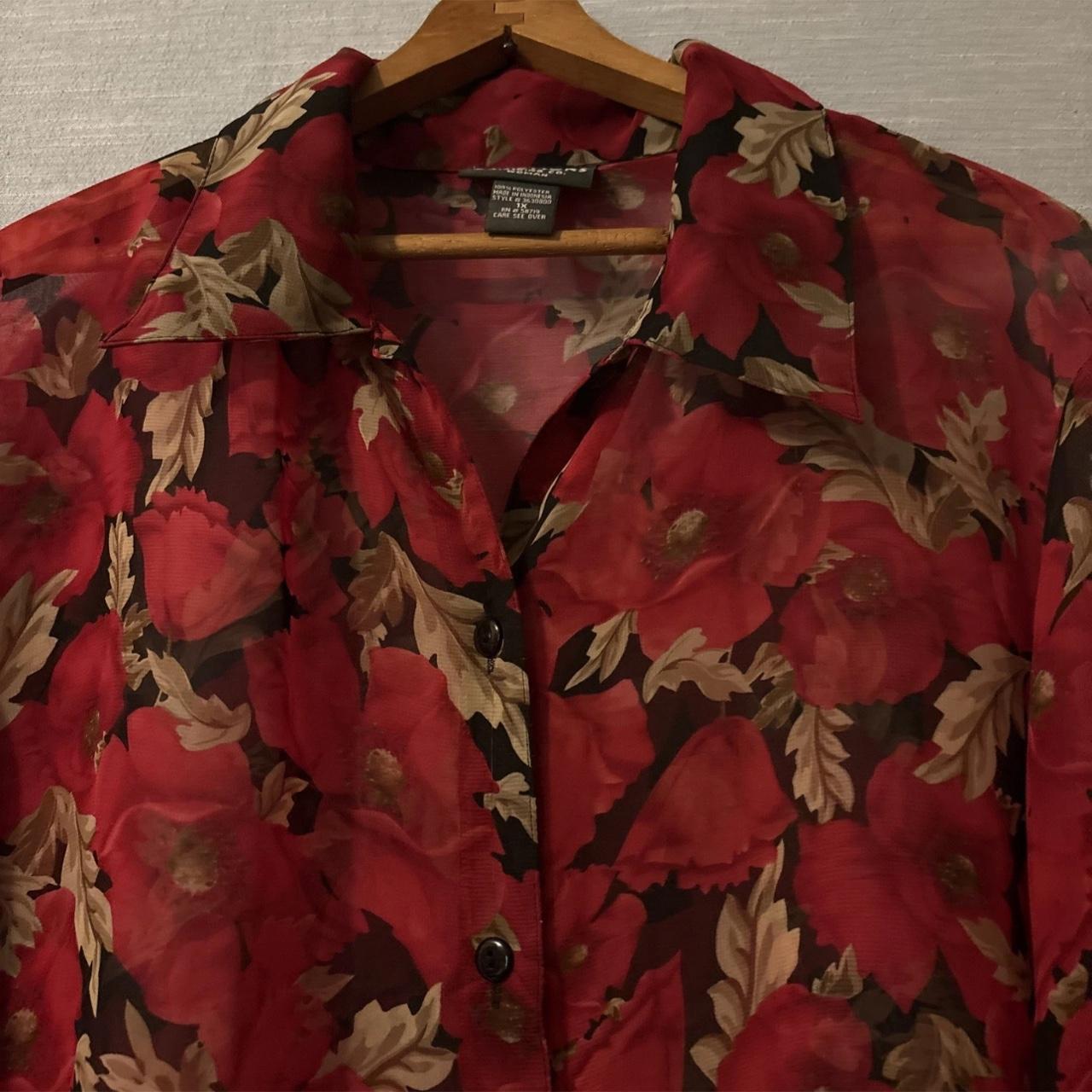 Notations Women's Blouse - Red/Multi – Notations … - image 3