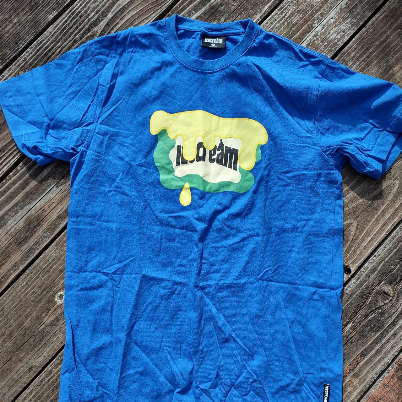 Ice Cream Men's Blue Tshirt Depop