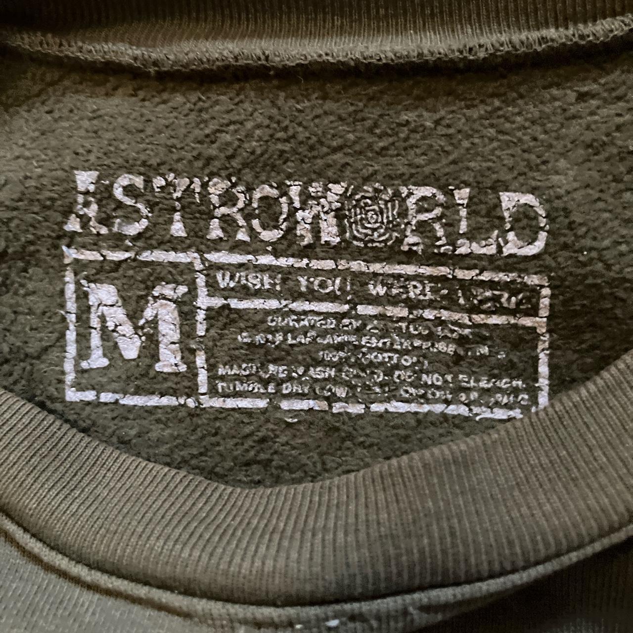 travis scott astroworld merch. back a little faded. - Depop