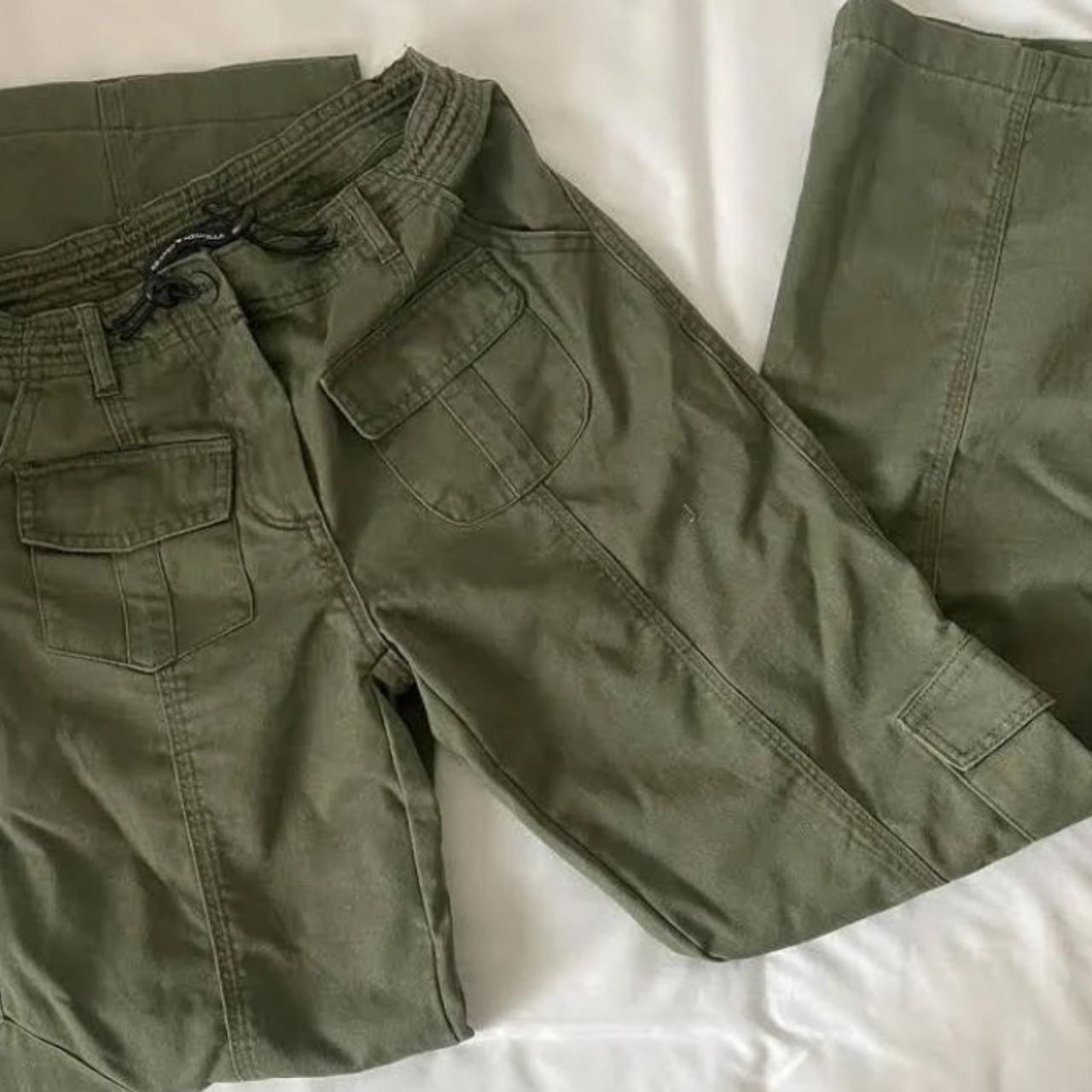 Brandy Melville Green Kim Cargo Pants Size Small... Depop