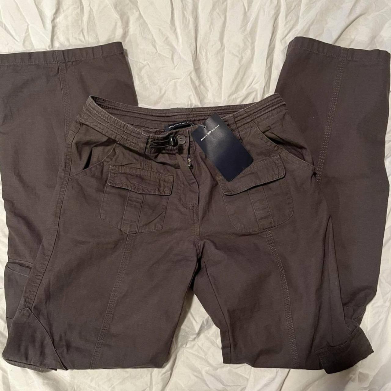 Brandy Melville Gray Kim Cargo Pants Size... Depop