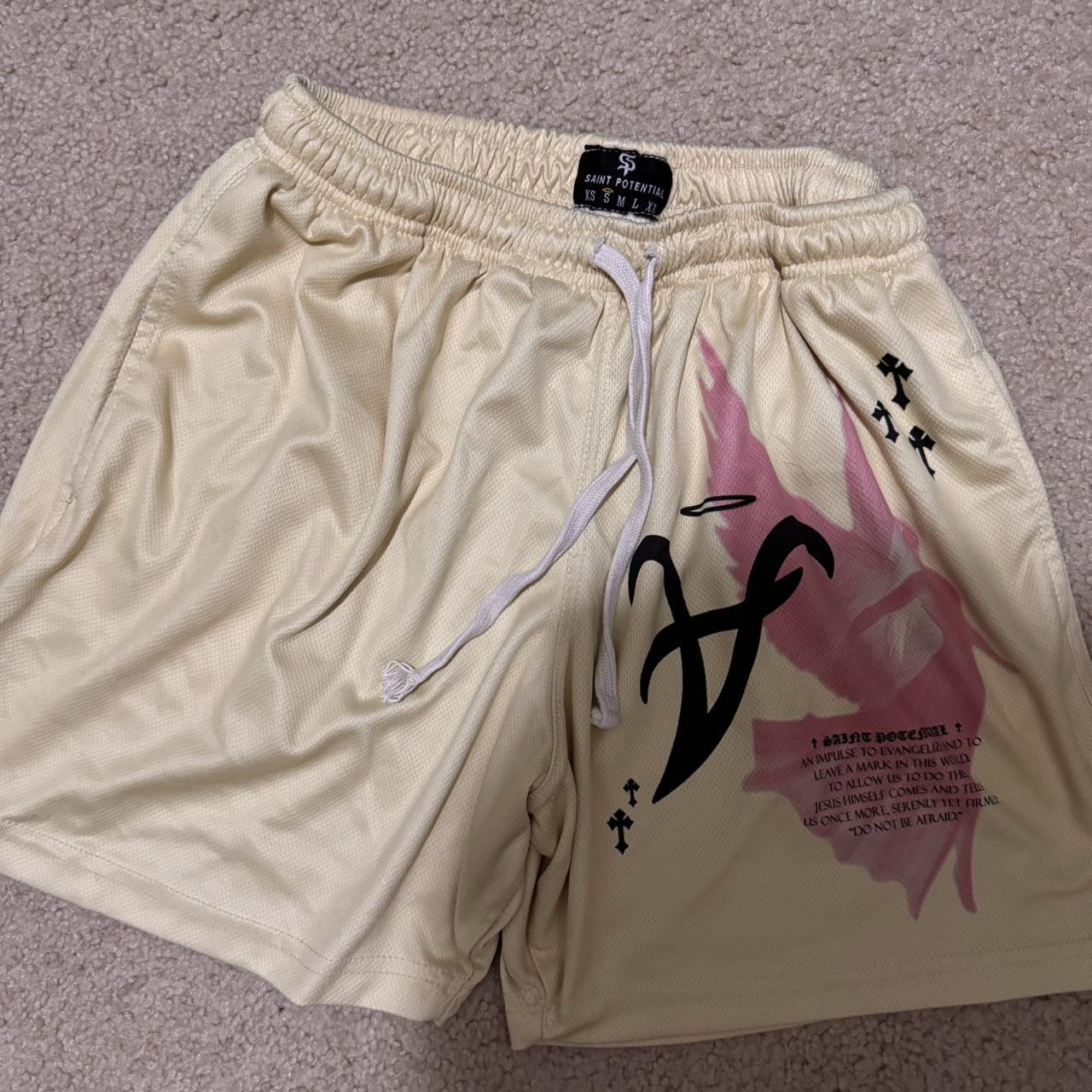 Saint Potential Cream shops Shorts Size Small