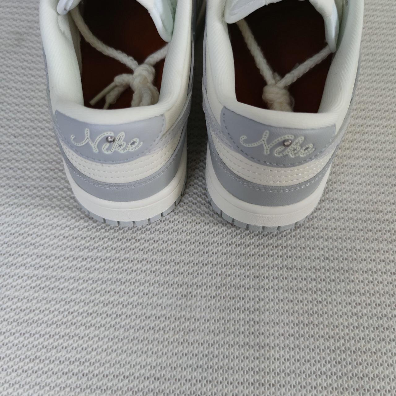 Women's Nike Dunk Low Needlework Sail Aura Women's... Depop