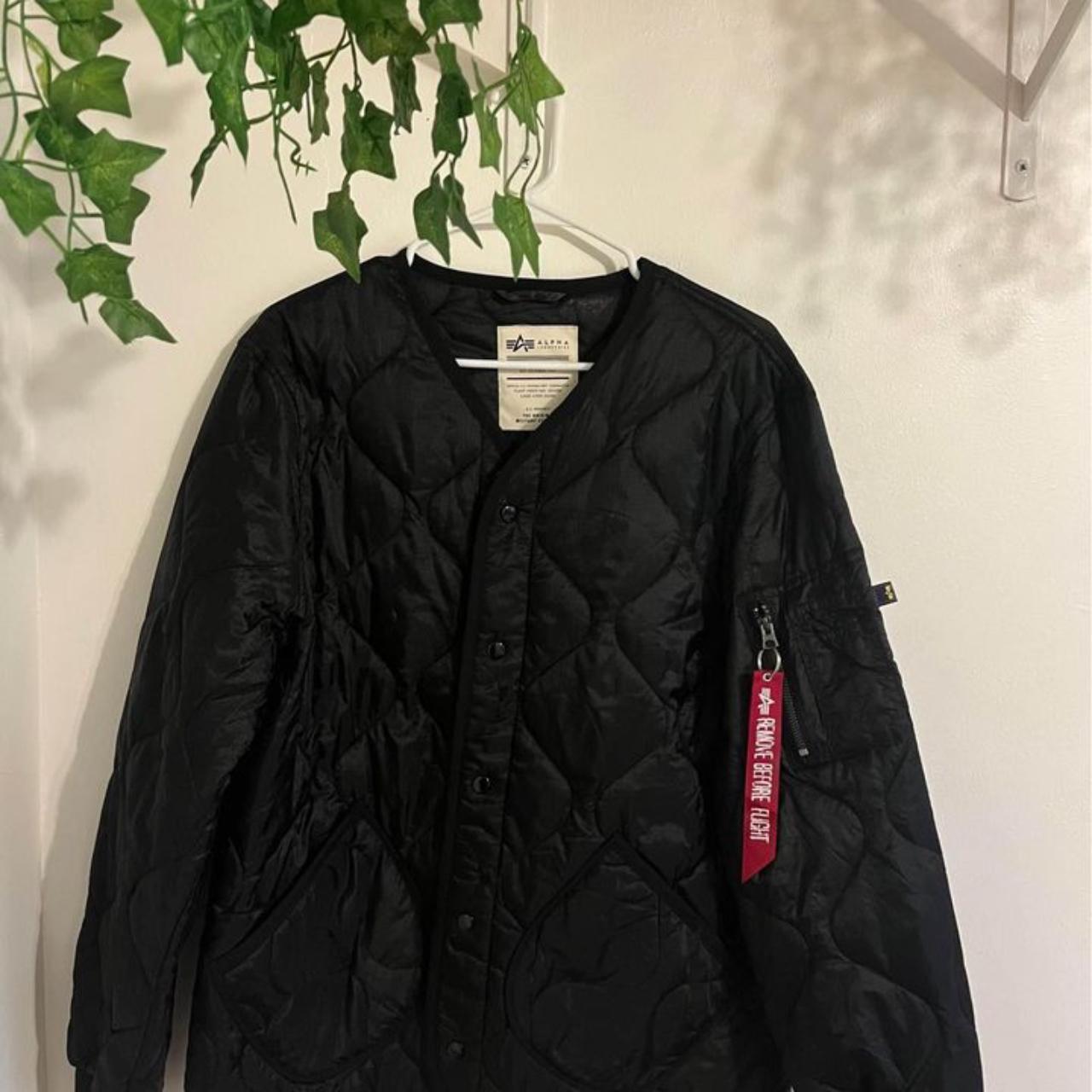 Alpha Industries Men S Black Jacket Depop