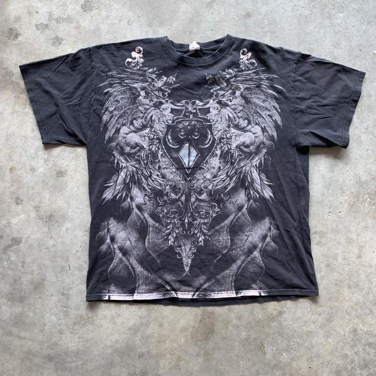 EMO grunge graphic T shirt - Depop