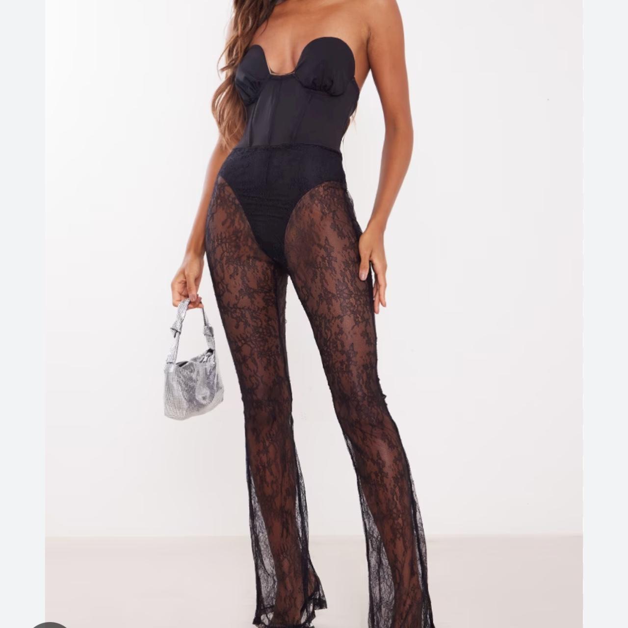 Sheer lace jumpsuit online