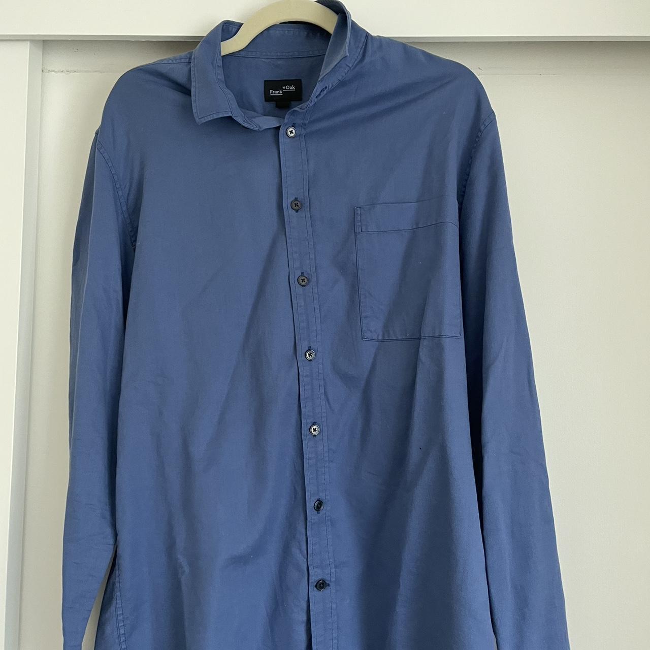 Frank and Oak men’s button up, size M. Barely worn. - Depop