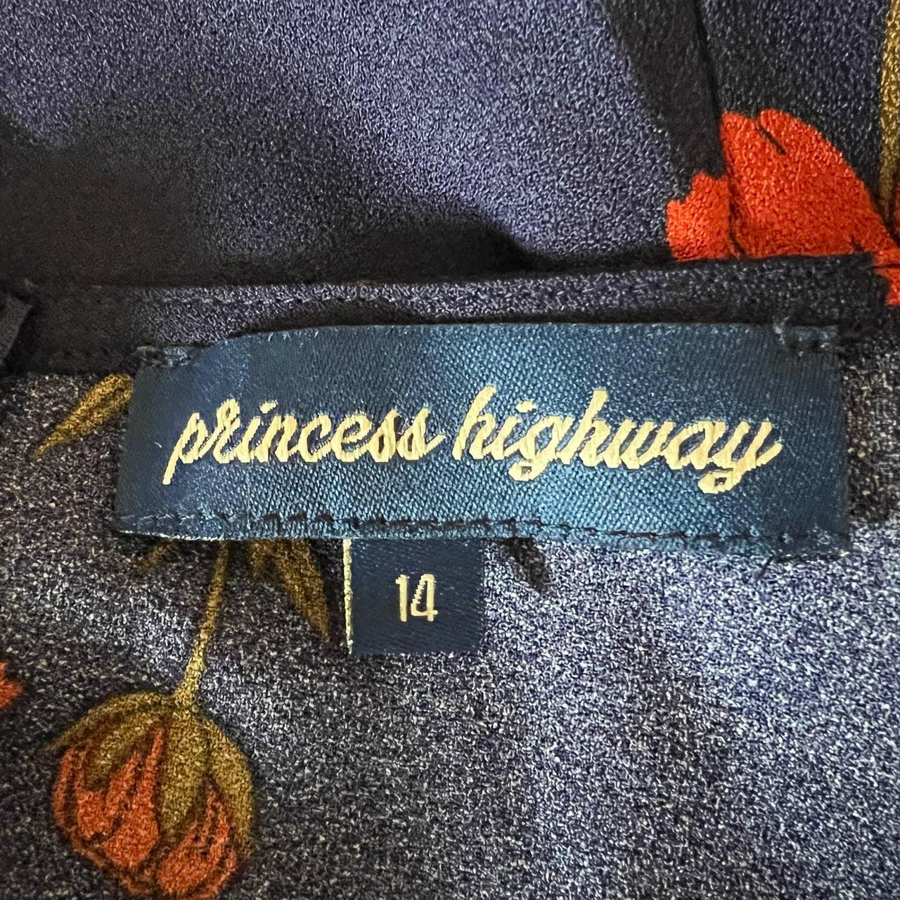 Modcloth Princess Highway Short Sleeved Floral Navy... - Depop