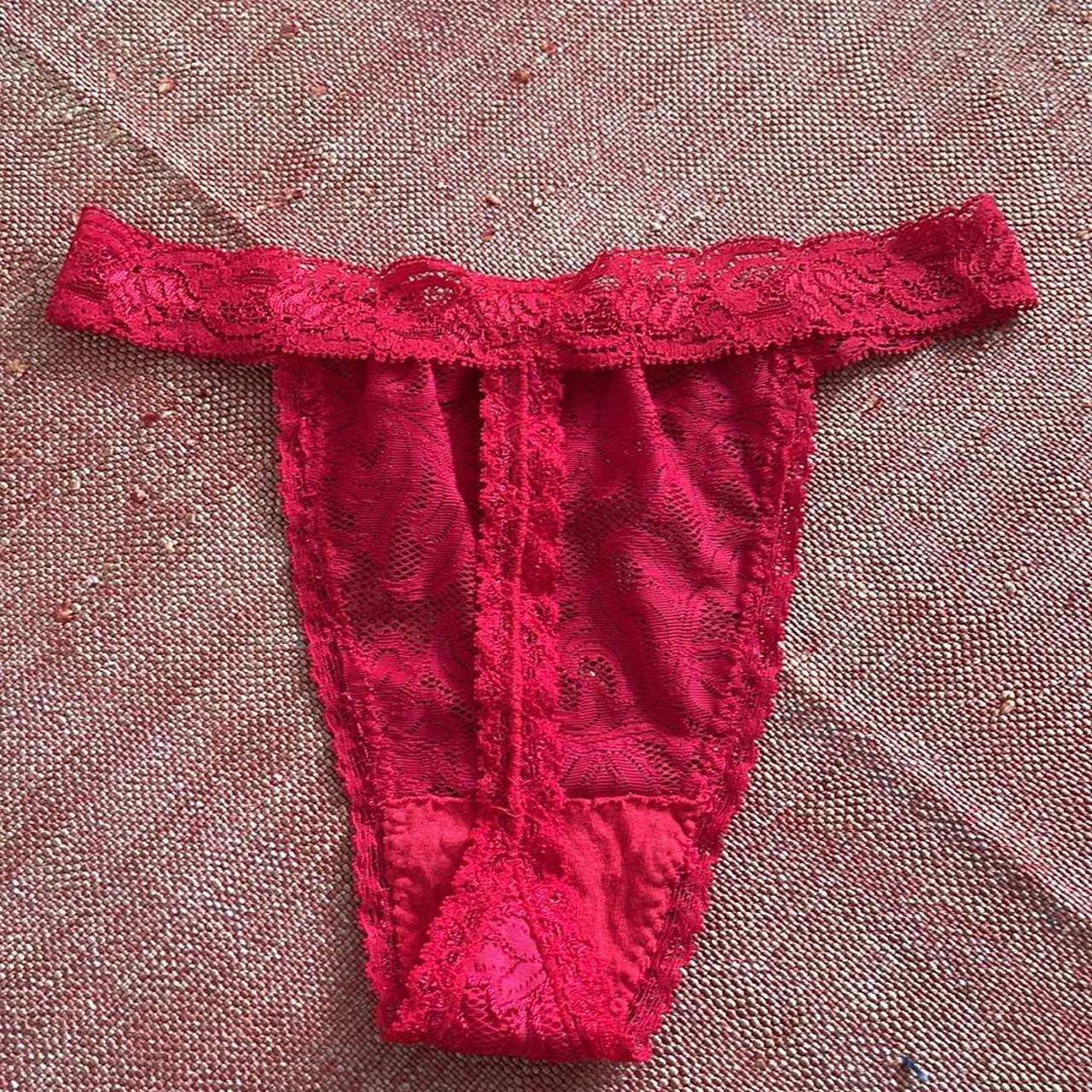 Hanky Panky Women's Red Panties Depop