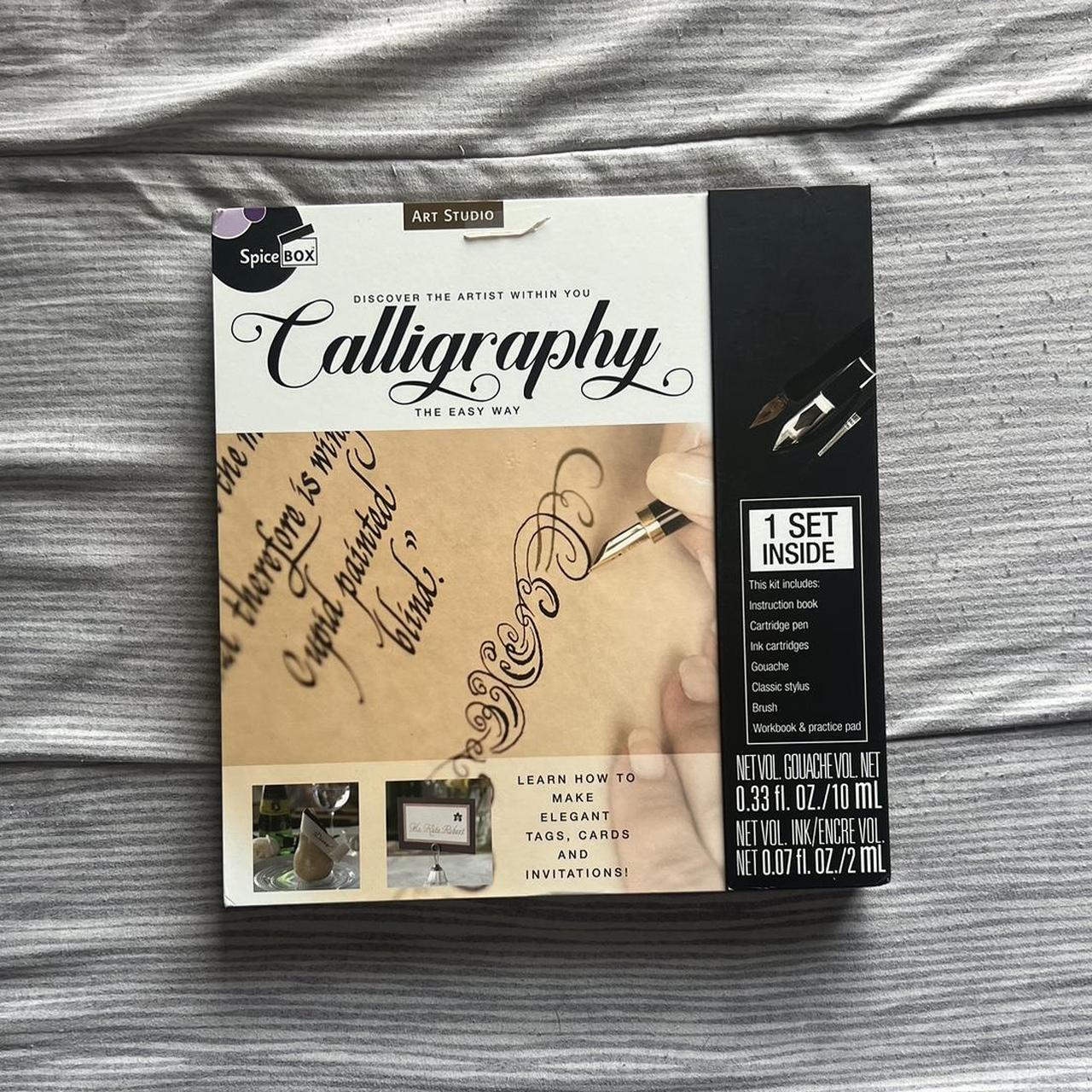 Interactive calligraphy book; comes with practice... - Depop