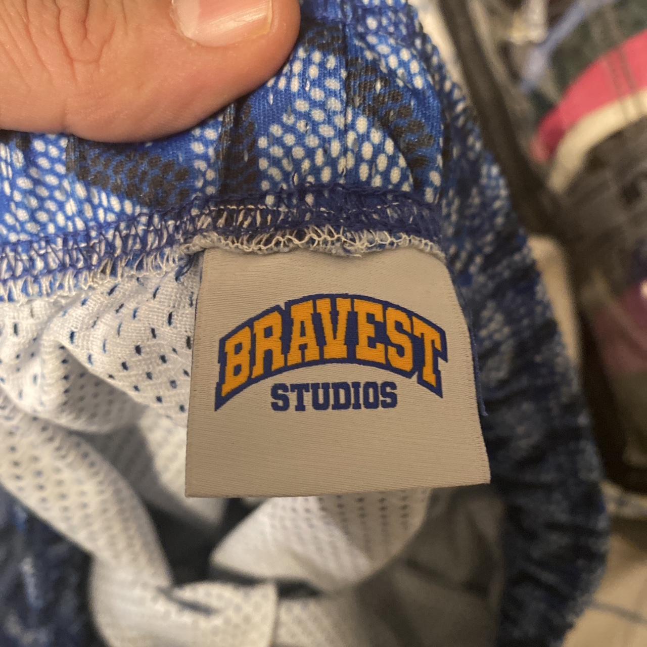 Bravest Studios Red Goyard shorts Size Large - Depop