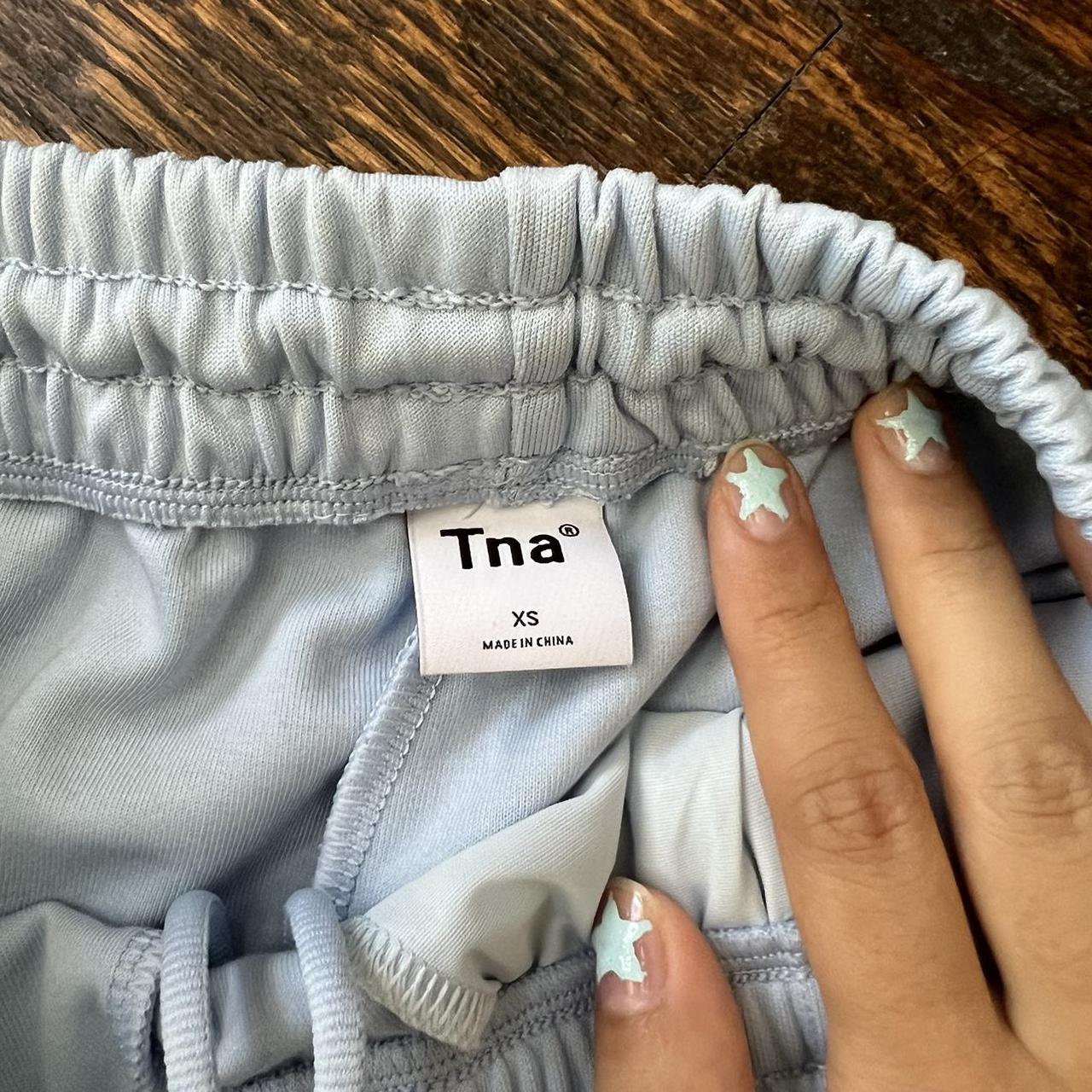 Aritzia track pants baby blue. Tna. super cute with