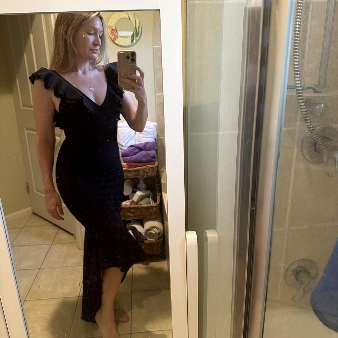 classy navy blue dress