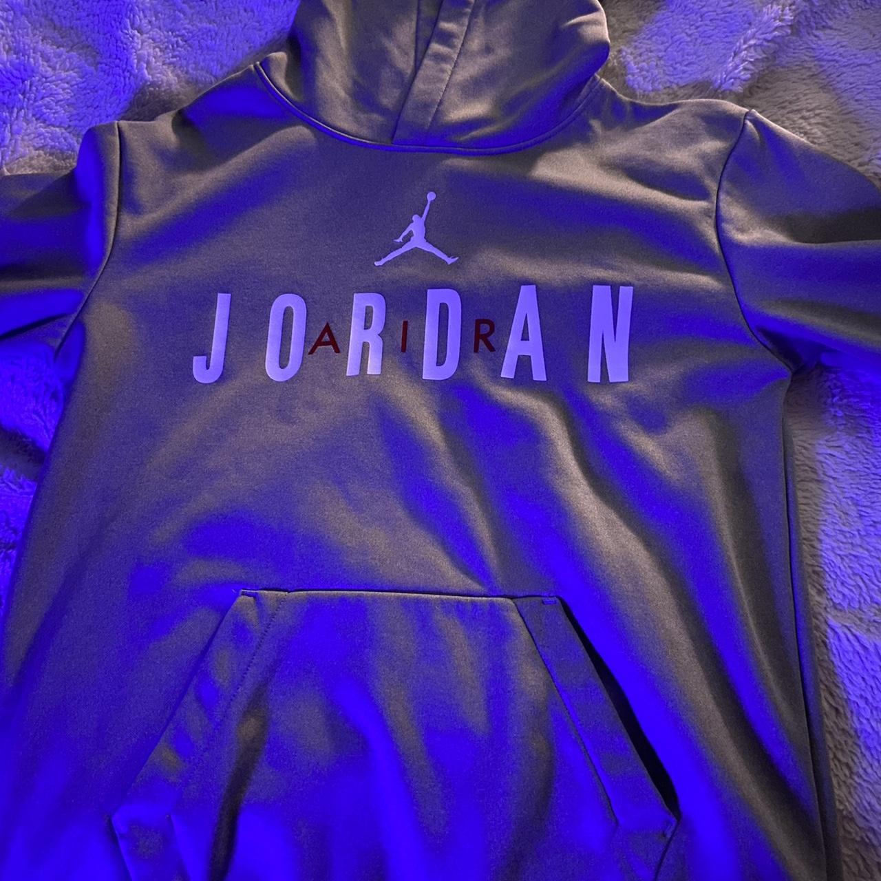 mens grey jordan hoodie