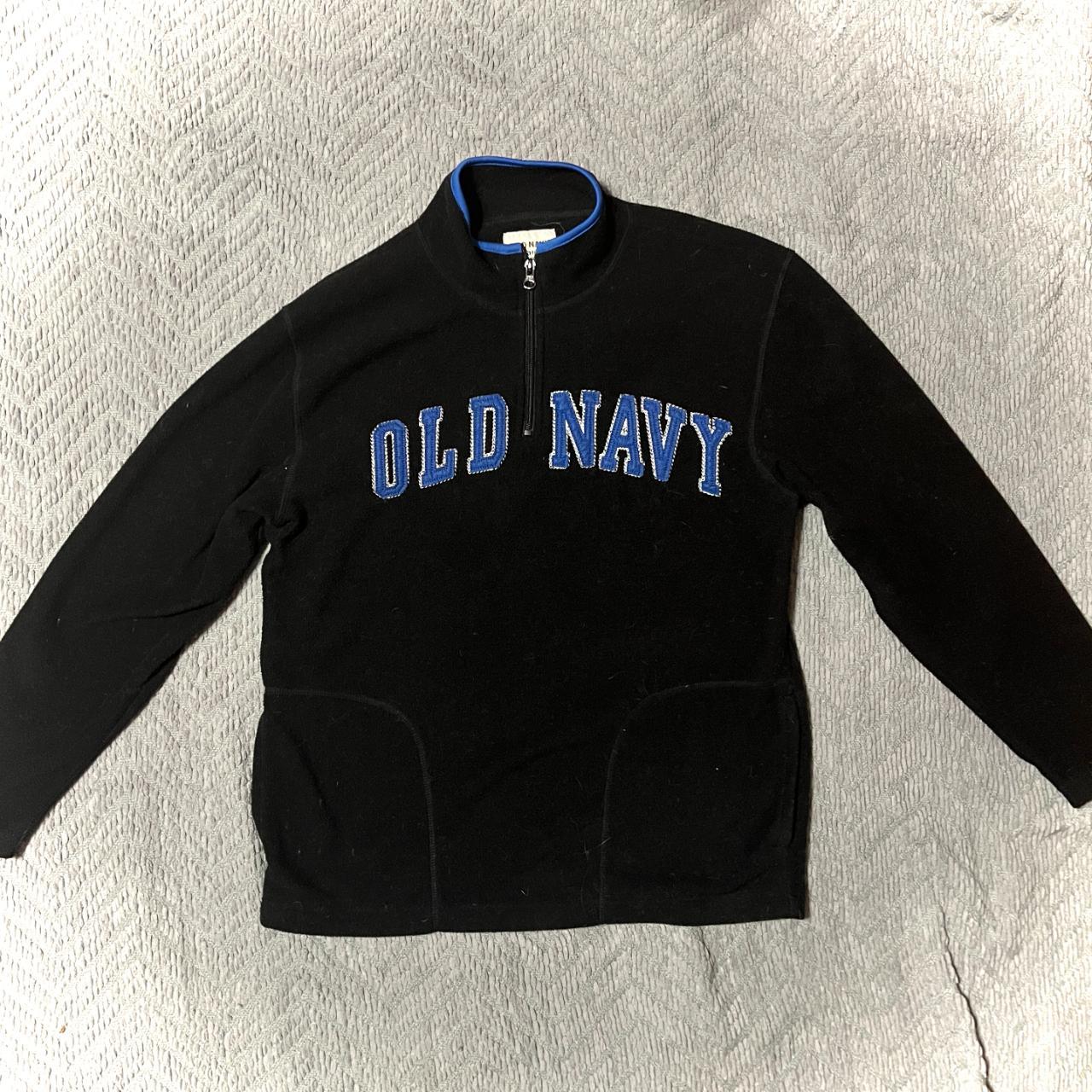 Old Navy Black and Blue Sweatshirt | Depop