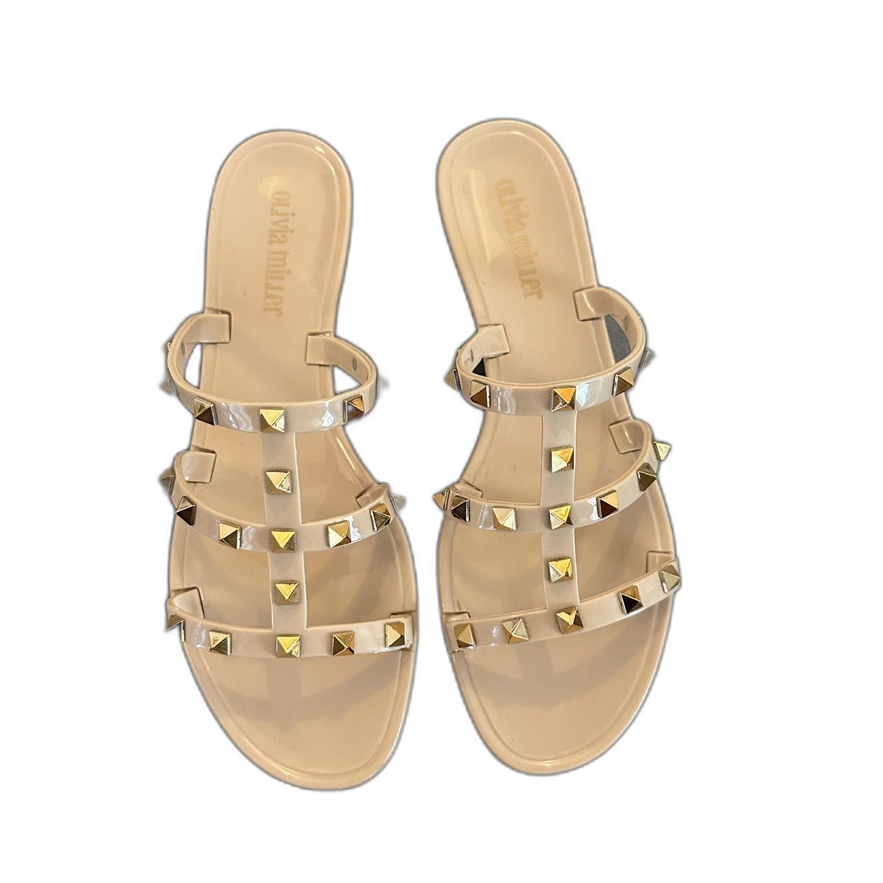 Olivia Miller nude studded sandals!, ☞ sized as 9,...