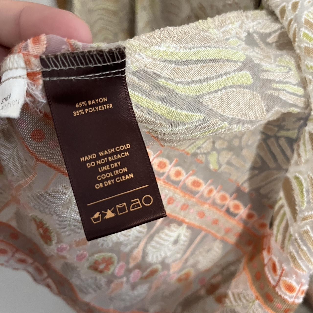 Multiples Women's Blouse - Multi/Cream - XL – Tan… - image 4