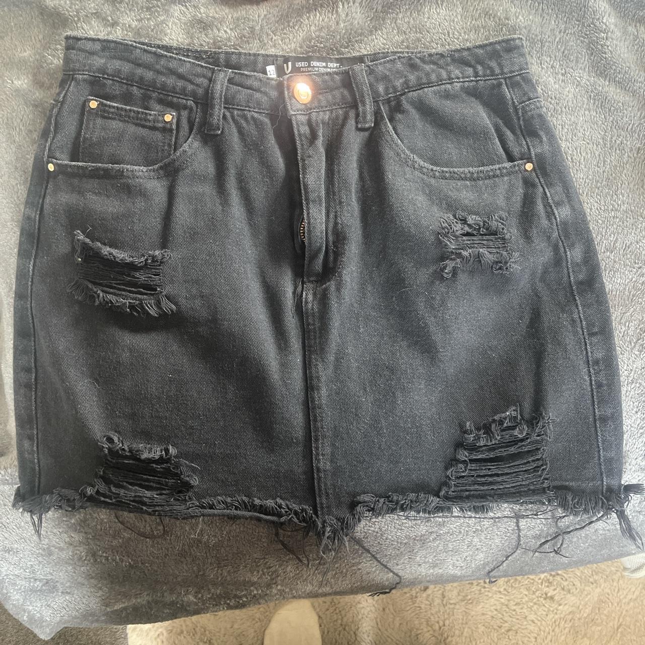 Black denim skirt outlet city beach