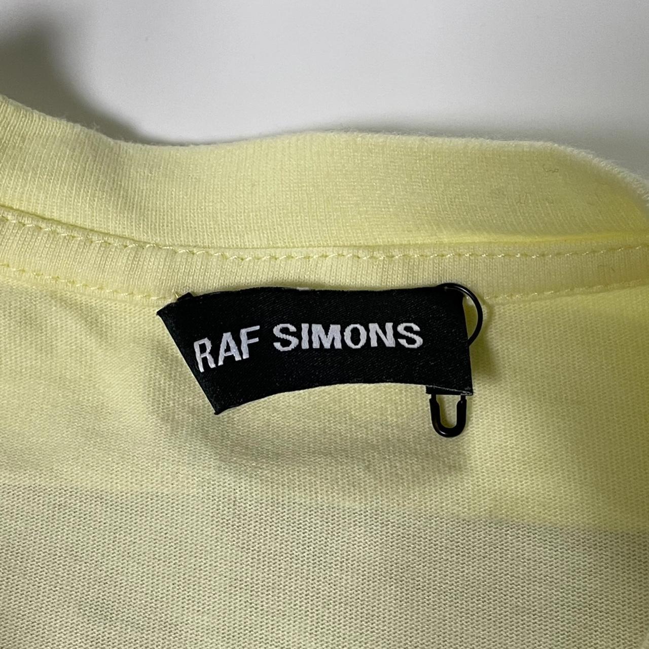 Raf Simons Women's Yellow and Black T-shirt (4)