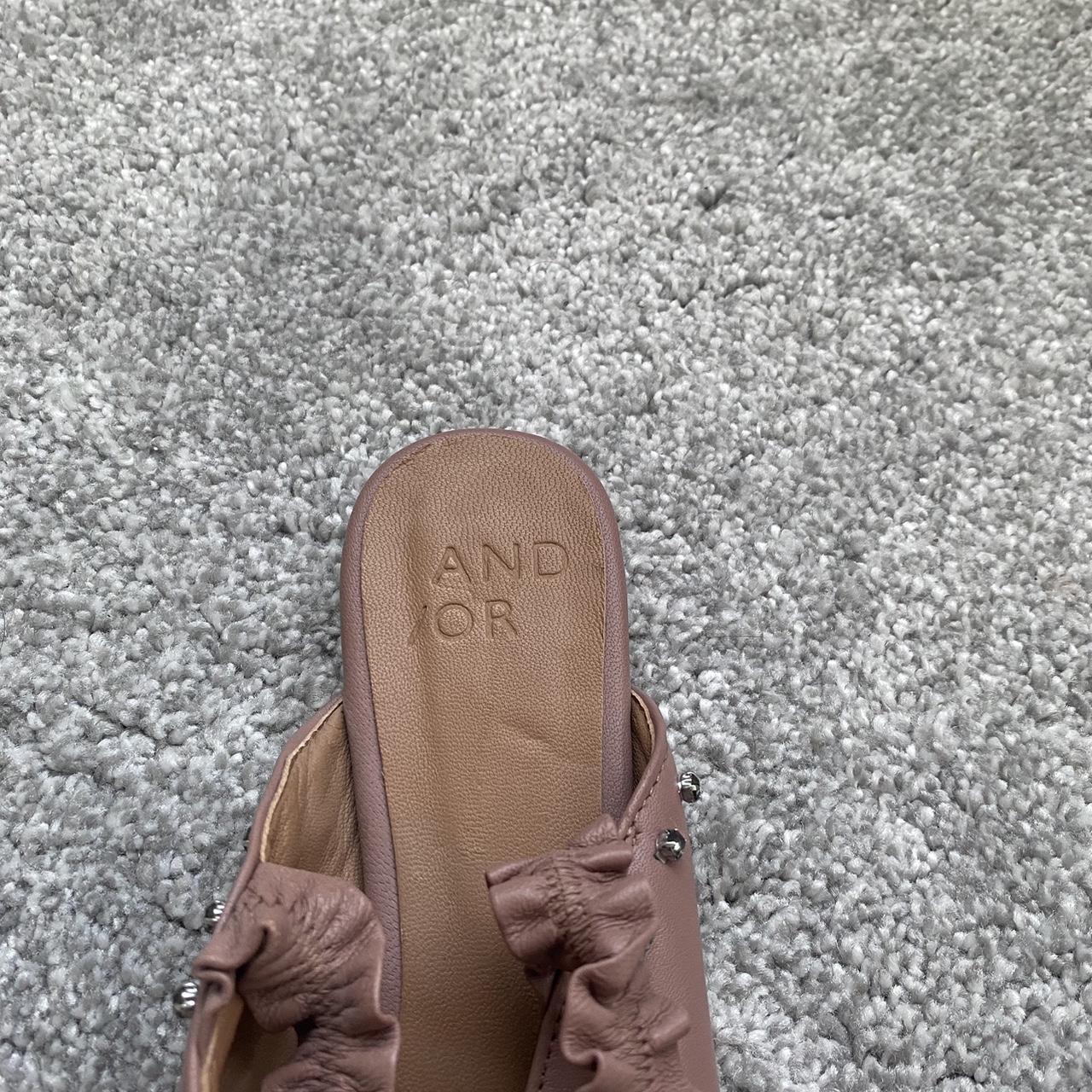 And Or dusky pink flat sling backs size 4. Never... - Depop