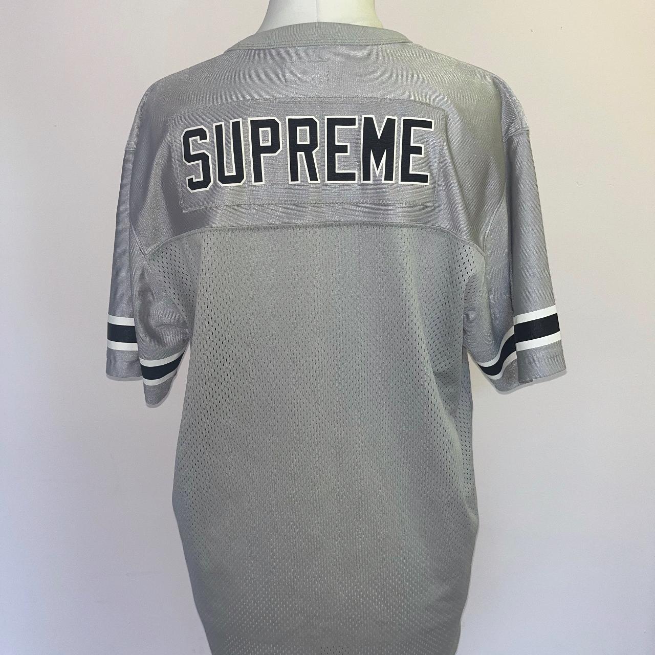 SUPREME 'BLANK' FOOTBALL JERSEY - SILVER