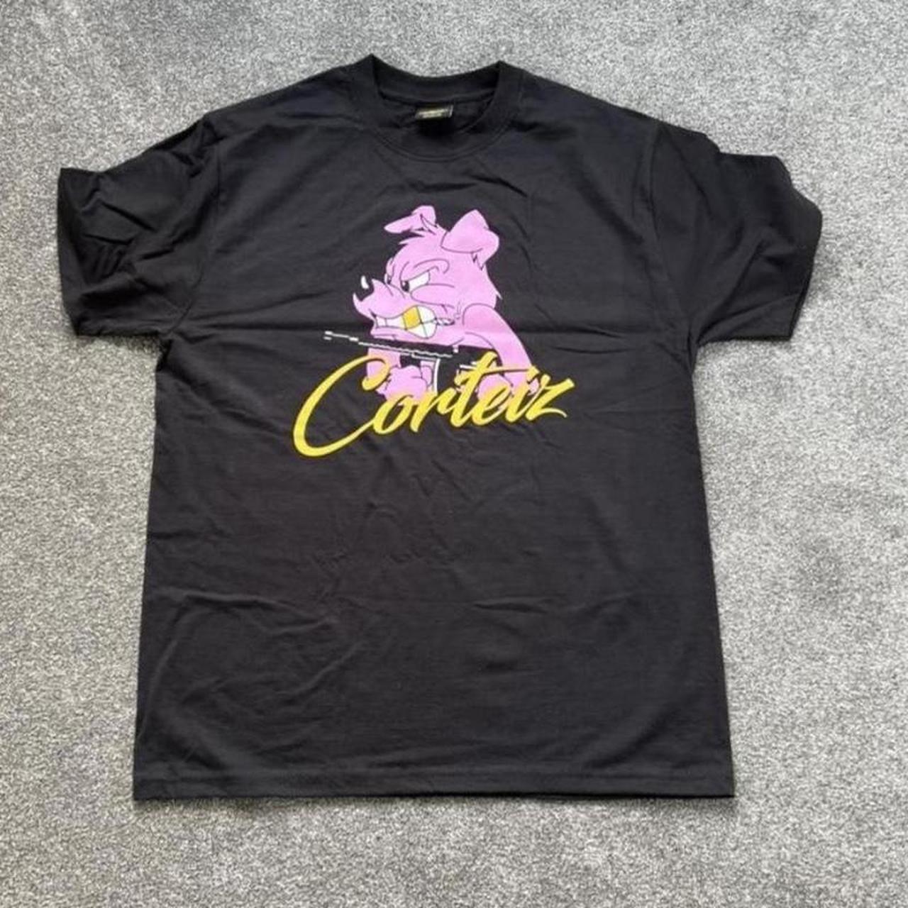 Black and pink cortiez bulldog t Original Price is... - Depop