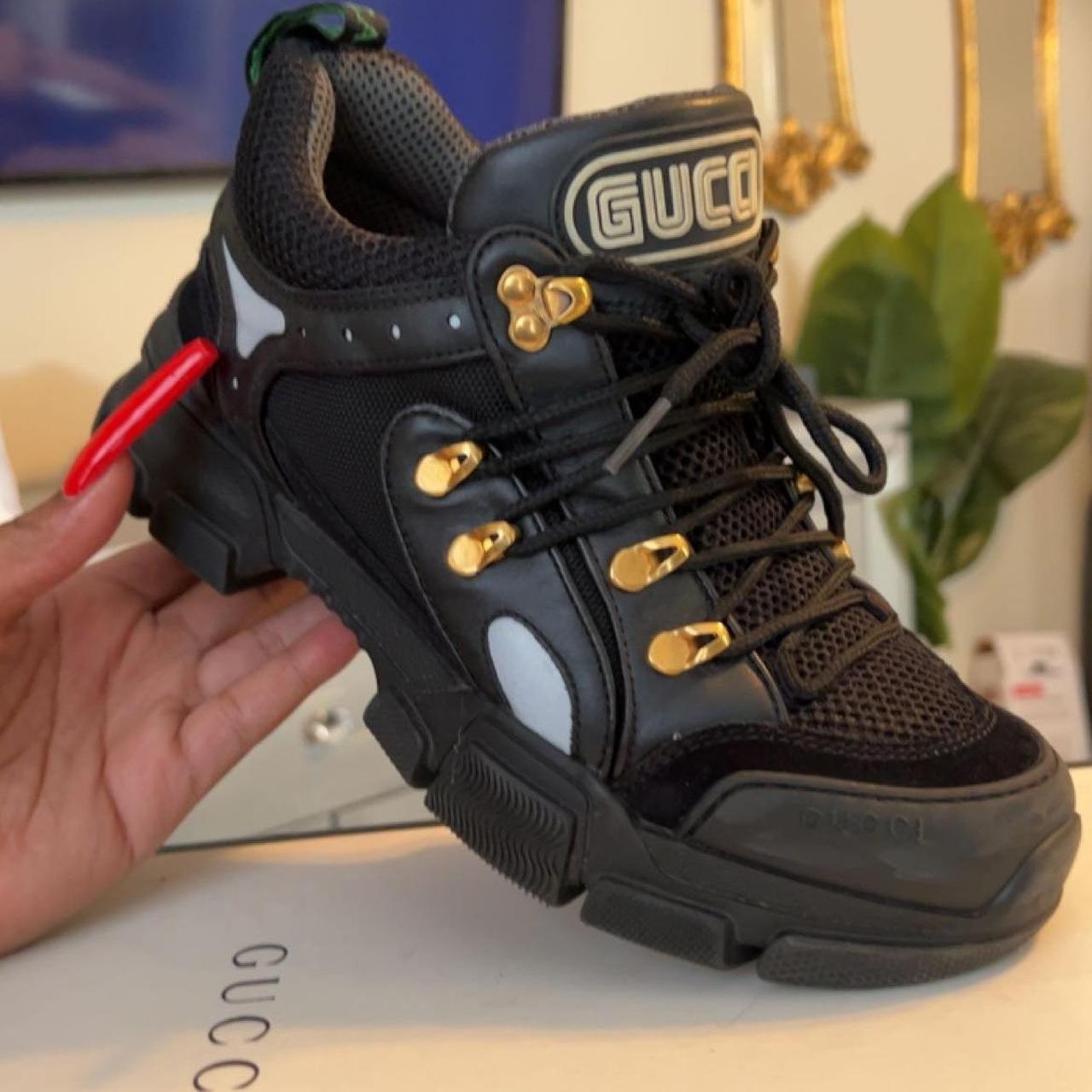 Gucci flashtrek sneaker on sale black