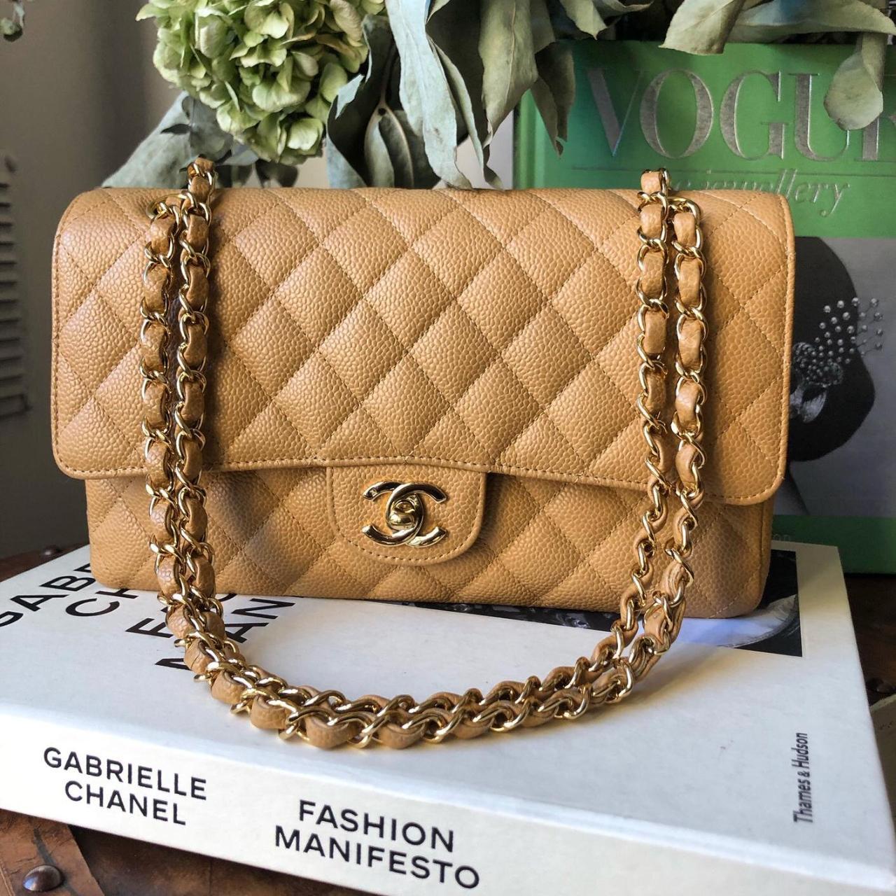 Chanel Women's Tan Bag | Depop