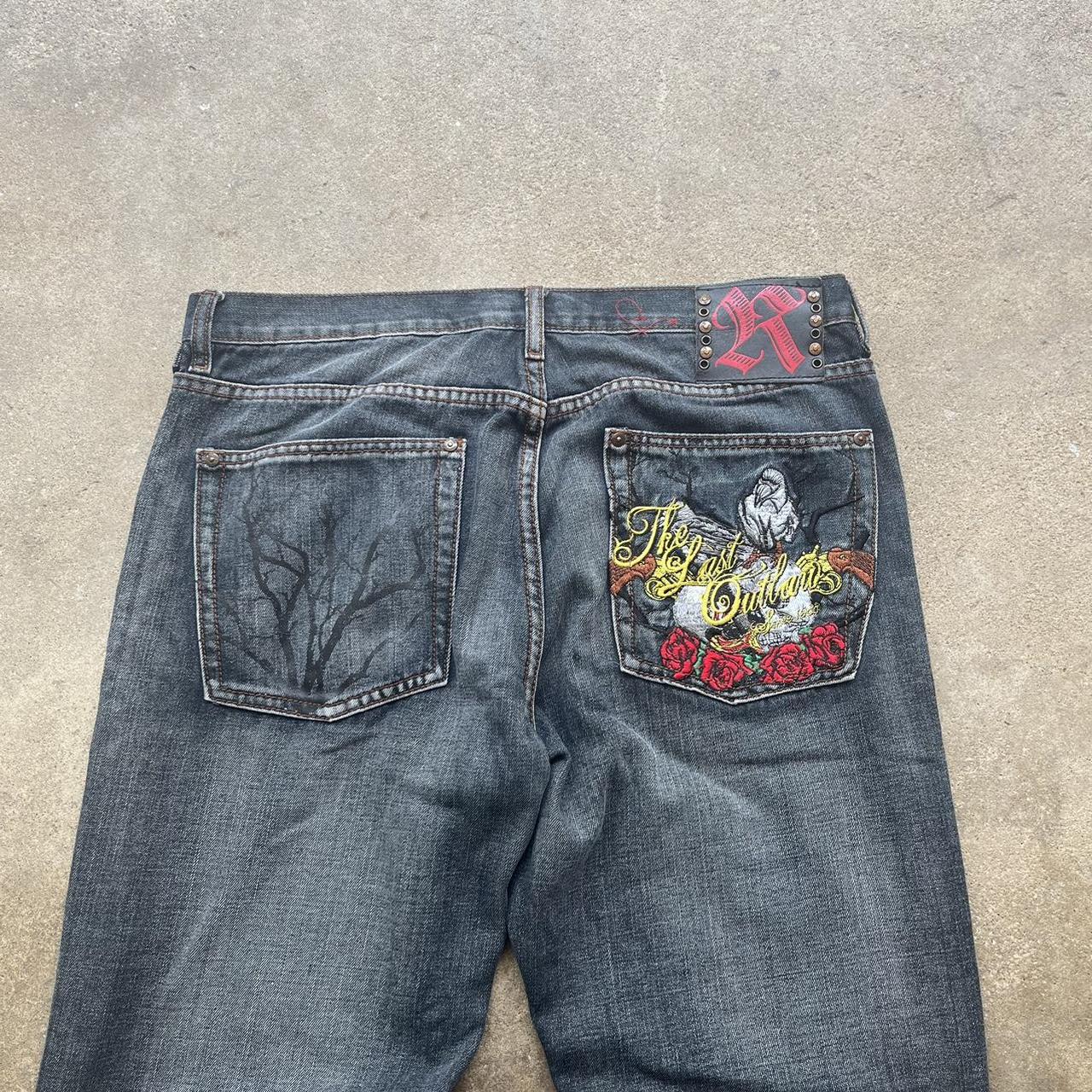 Incredible Request Jeans. Insane hand done stitching... - Depop