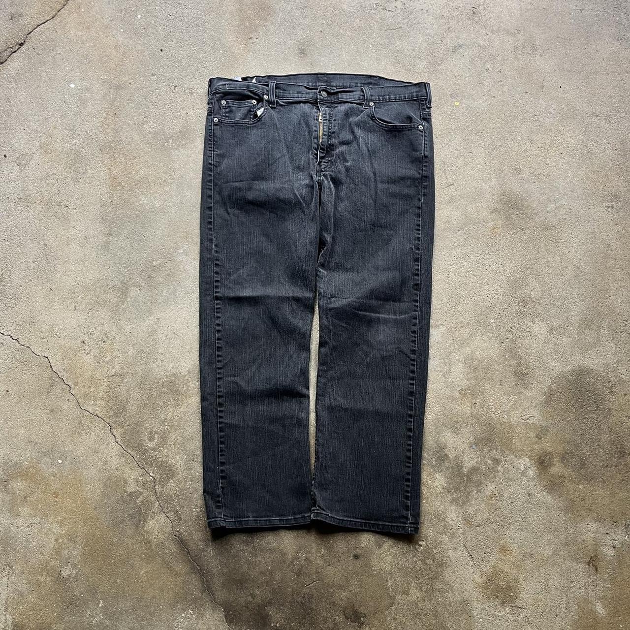 Levi’s black wide legged baggy jeans 40 x... Depop