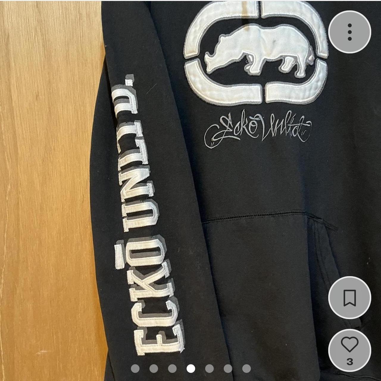 Vintage Y2K baggy Ecko Unltd. black early 2000s hip... - Depop