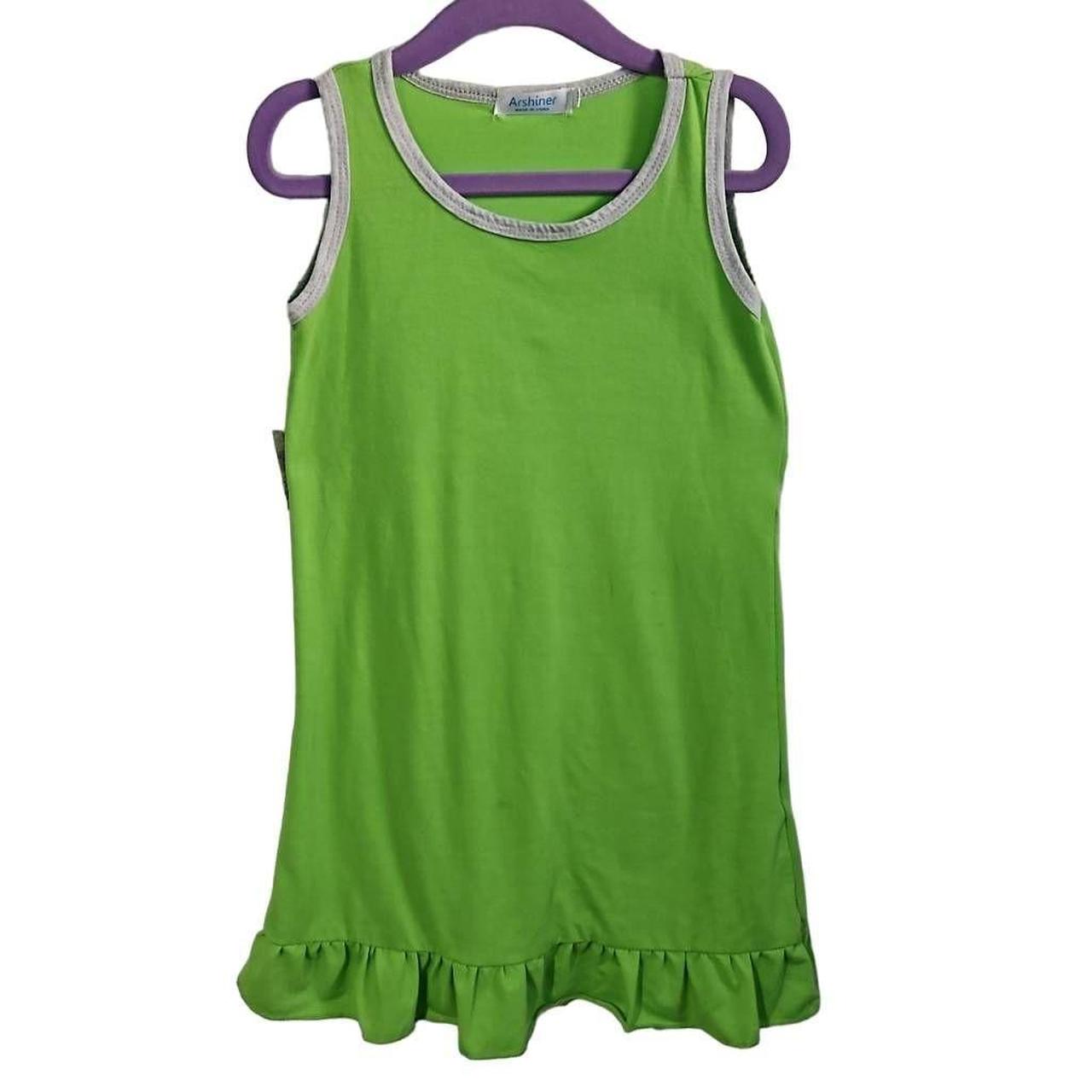 Lime green tank dress sale