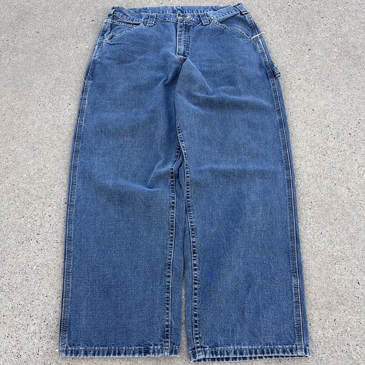 Y2K Lee Baggy Carpenter jeans Waist 34 Inseam... - Depop