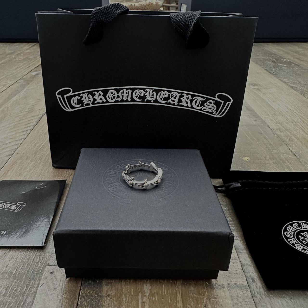 Chrome Hearts Wishbone Ring Size : 17 (shown on... - Depop