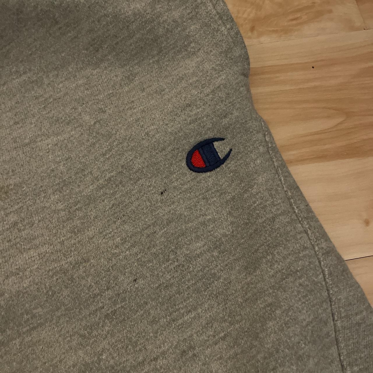 Champion Grey Sweatpants Worn and washed plenty... Depop