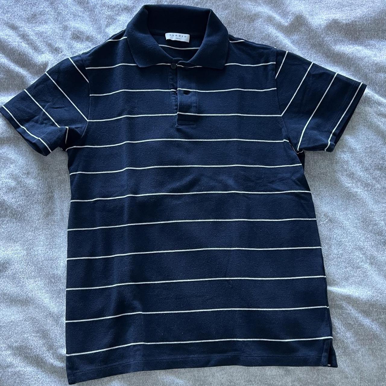 Sandro Men's Navy Polo-shirts | Depop