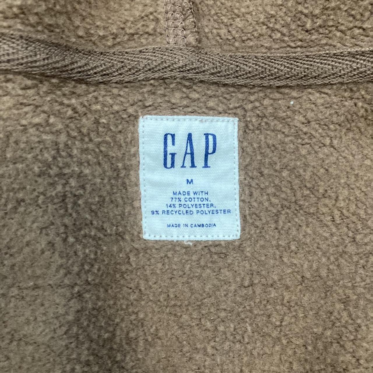 Brown GAP zip up hoodie, worn less then five times.... Depop