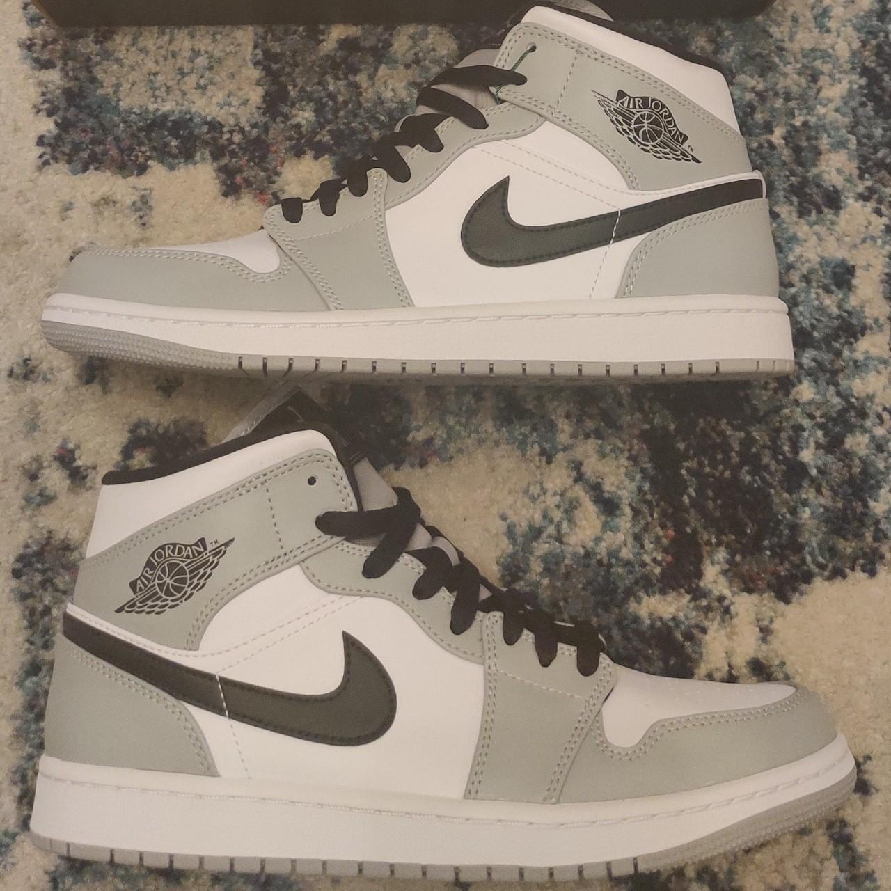 Air Jordan 1 Mid-light Smoke Grey Brand new, never... - Depop