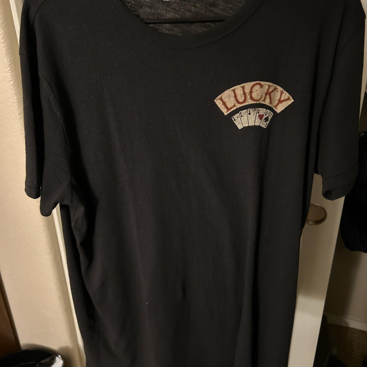 Lucky Brand Men's Black T-shirt | Depop