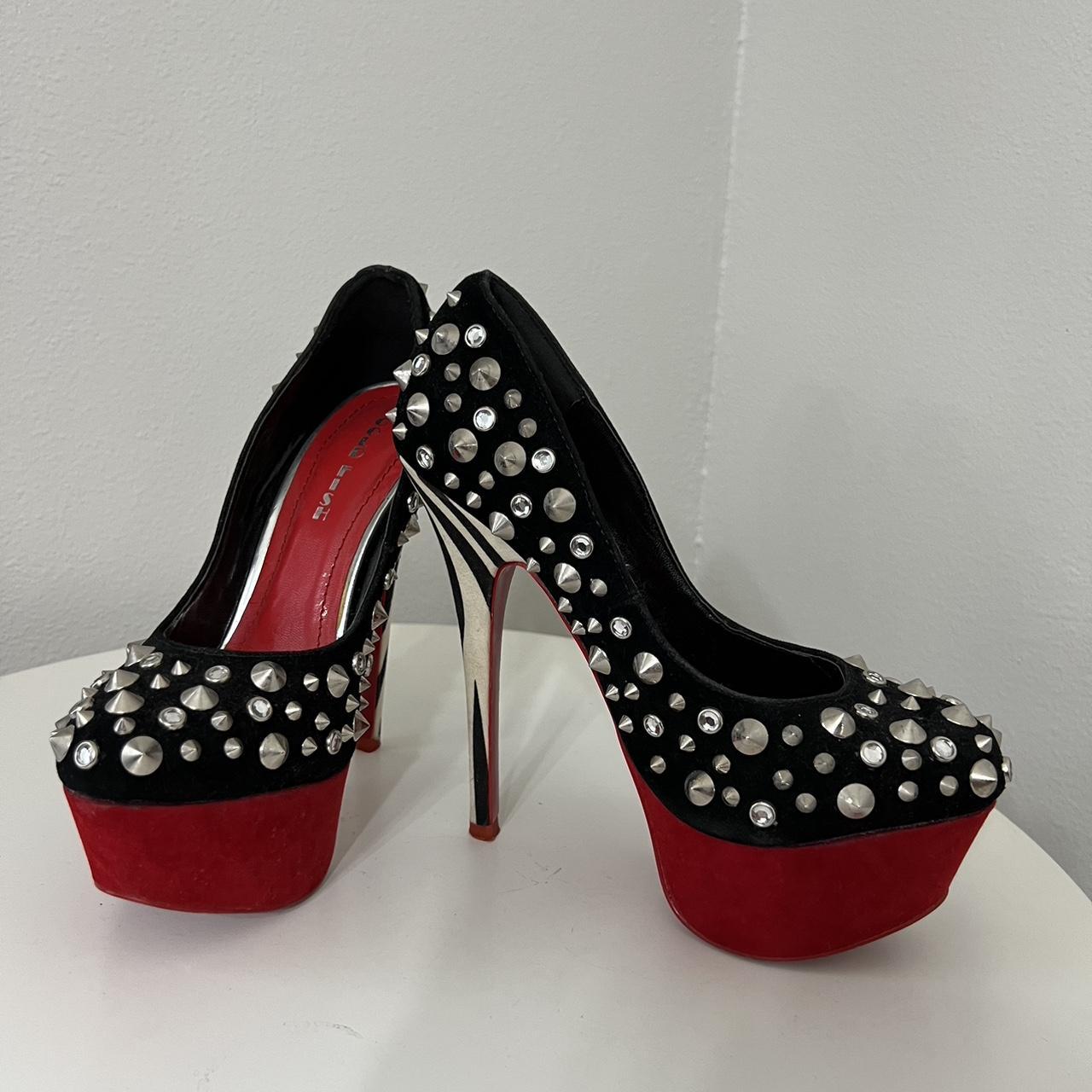 Studded hot sale platform heels